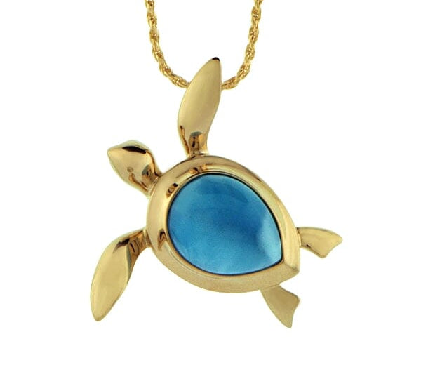 Larimar Hilo Honu Pendant Pendant Island by Koa Nani 