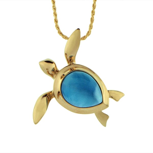 Larimar Hilo Honu Pendant Pendant Island by Koa Nani 