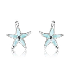 Larimar Hokuhele Starfish Earrings Earrings Island by Koa Nani 