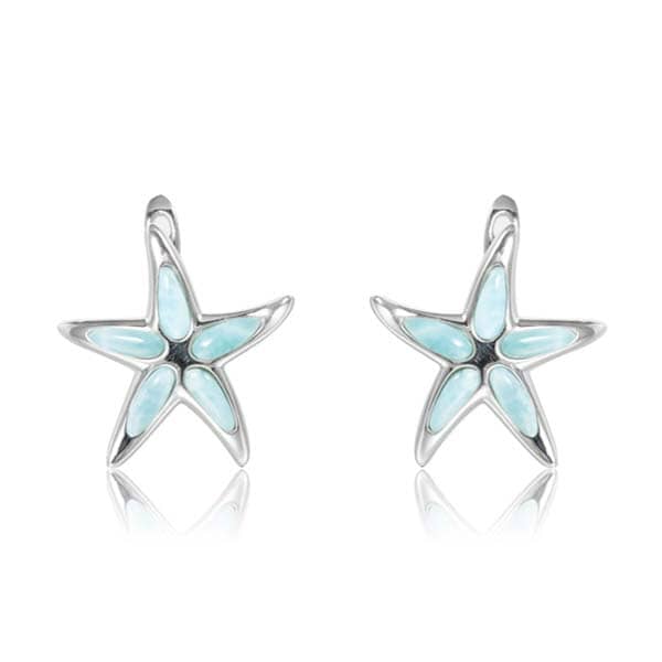 Larimar Hokuhele Starfish Earrings Earrings Island by Koa Nani 