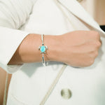 Larimar Honu Curve Bracelet Bracelet Island by Koa Nani 