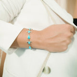 Larimar Honu Kai Charm Bracelet Bracelet Island by Koa Nani 