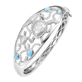 Larimar Honu Ohana Ocean Bangle Bangle Island by Koa Nani 