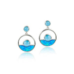 Larimar Horizon Earrings with Opalite Earrings Island by Koa Nani 