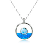 Larimar Horizon Pendant with Opalite Pendant Island by Koa Nani Large 