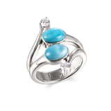 Larimar Horizons Cocktail Ring Ring Island by Koa Nani 