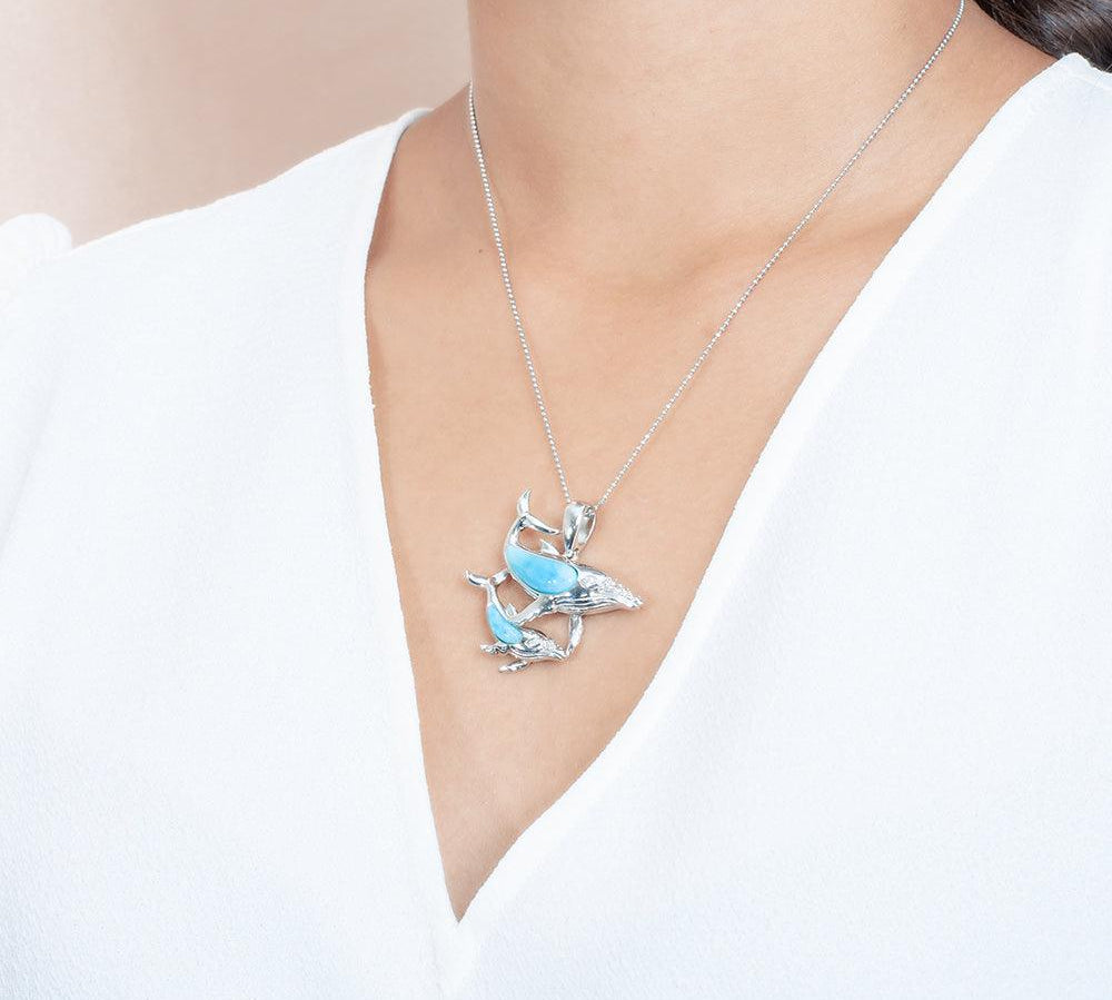 Larimar Humpback Whale Ohana Pendant Pendant Island by Koa Nani 