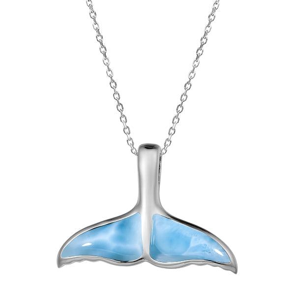 Larimar Humpback Whale Tail Pendant Pendant Island by Koa Nani 
