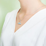 Larimar Humpback Whale Tail Pendant Pendant Island by Koa Nani 