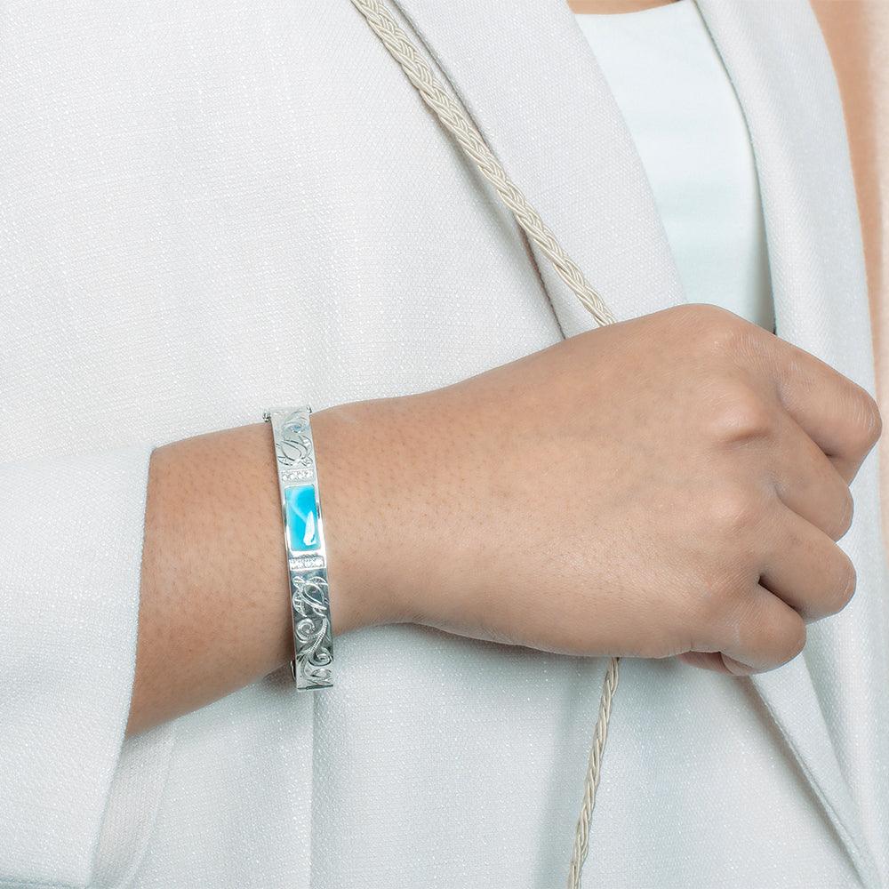 Larimar Icy Bar Bangle Bangle Island by Koa Nani 