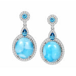 Larimar Icy Mirror Earrings Earrings Island by Koa Nani 