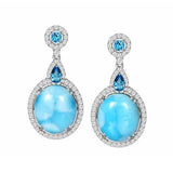 Larimar Icy Mirror Earrings Earrings Island by Koa Nani 