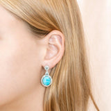 Larimar Icy Mirror Earrings Earrings Island by Koa Nani 