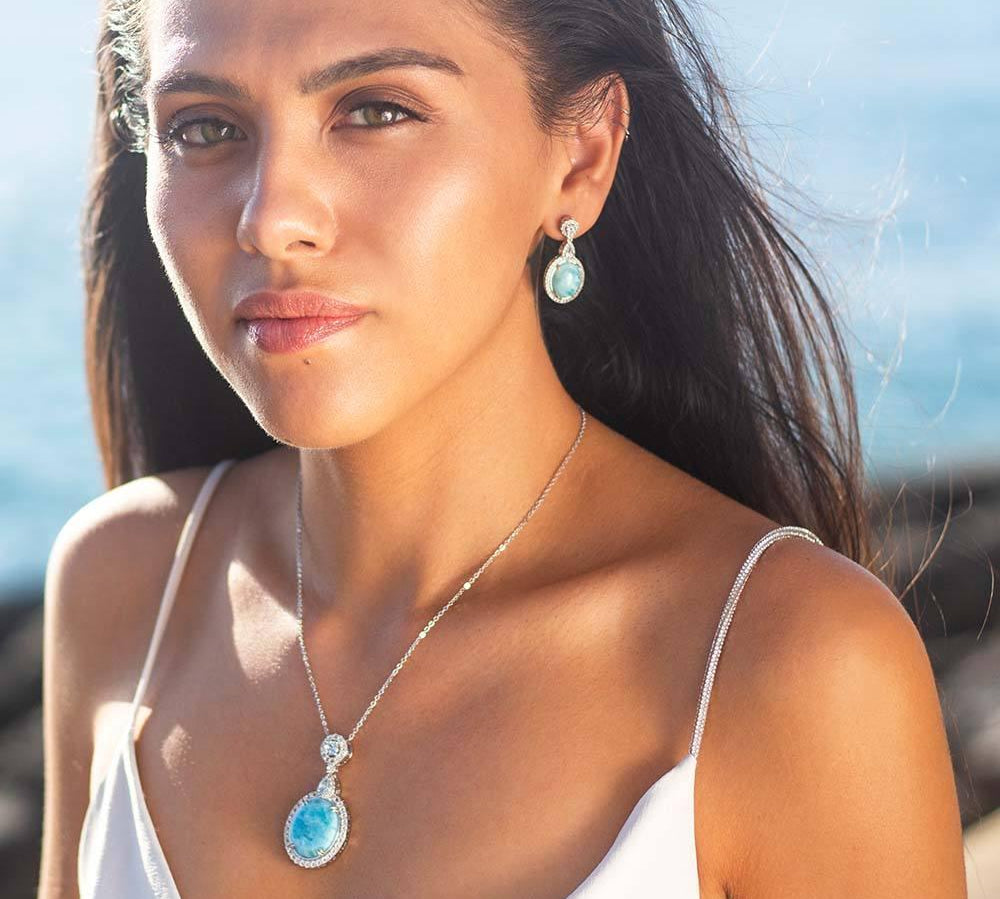 Larimar Icy Mirror Pendant Pendant Island by Koa Nani 