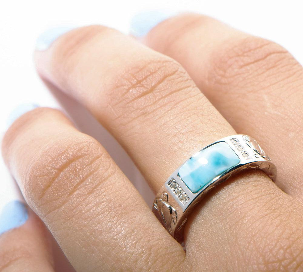 Larimar Icy Ring Ring Island by Koa Nani 