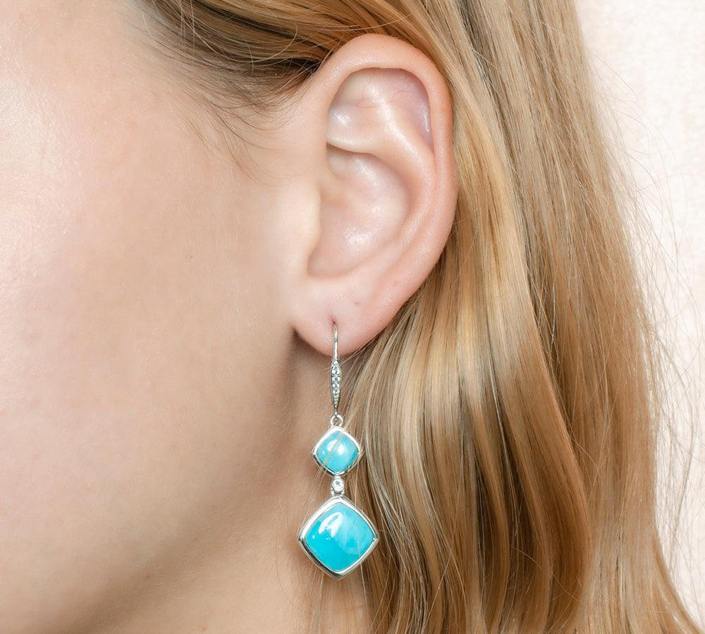 Larimar Infinity Pools Earrings Earrings Island by Koa Nani 