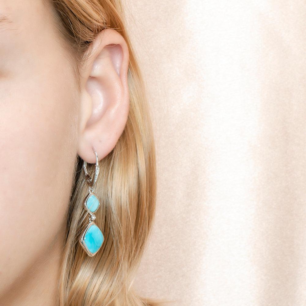Larimar Infinity Pools Earrings Earrings Island by Koa Nani 