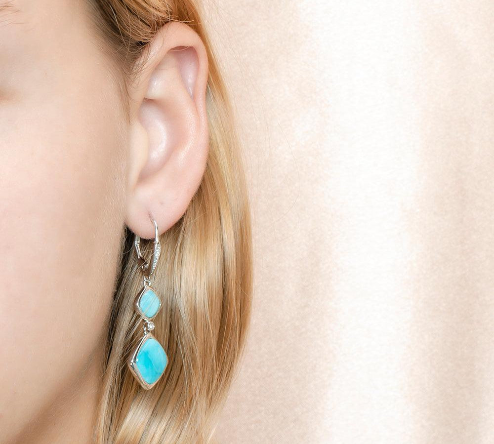 Larimar Infinity Pools Earrings Earrings Island by Koa Nani 