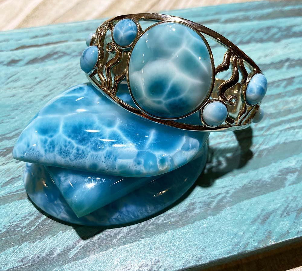 Larimar Into the Depths Bangle Bangle Island by Koa Nani 