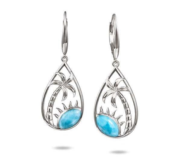 Larimar Island Earrings Earrings Island by Koa Nani 