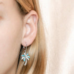 Larimar Island Palm Tree Earrings Earrings Island by Koa Nani 