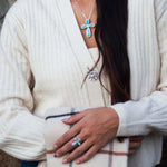 Larimar Kai Cross Ring Ring Island by Koa Nani 