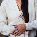 Larimar Kai Cross Ring Ring Island by Koa Nani 
