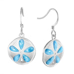 Larimar Kai Sand Dollar Earrings Earrings Island by Koa Nani 