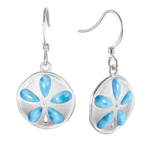 Larimar Kai Sand Dollar Earrings Earrings Island by Koa Nani 