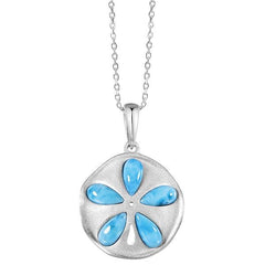 Larimar Kai Sand Dollar Pendant Pendant Island by Koa Nani 