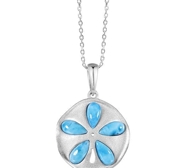 Larimar Kai Sand Dollar Pendant Pendant Island by Koa Nani 