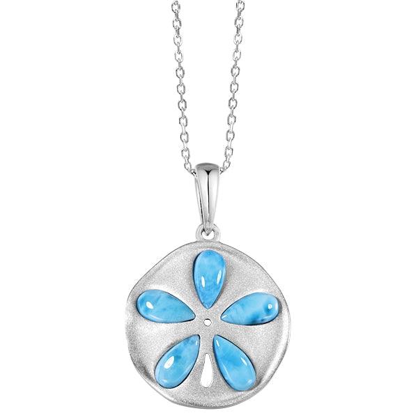 Larimar Kai Sand Dollar Pendant Pendant Island by Koa Nani 