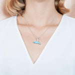 Larimar Kai Whale Tail Pendant Pendant Island by Koa Nani 