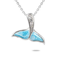 Larimar Kai Whale Tail Pendant Pendant Island by Koa Nani 