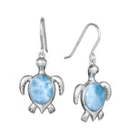 Larimar Kailua Honu Earrings Earrings Island by Koa Nani 