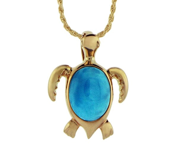 Larimar Kailua Honu Pendant Pendant Island by Koa Nani 