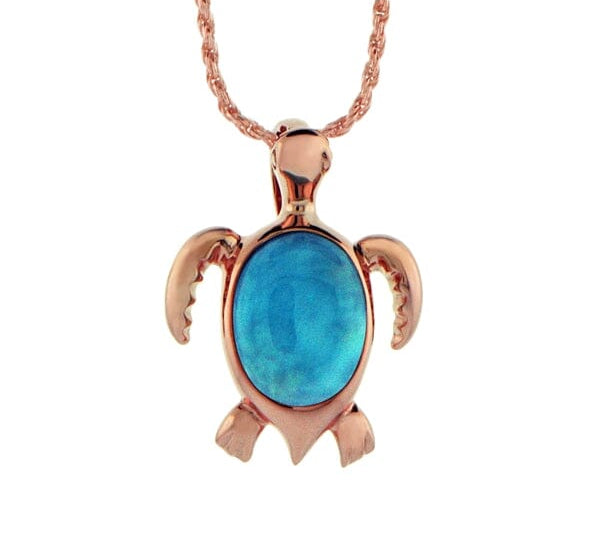 Larimar Kailua Honu Pendant Pendant Island by Koa Nani 