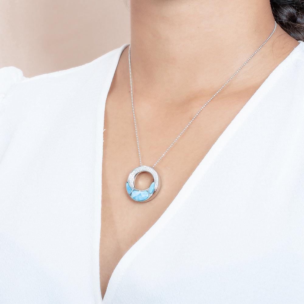 Larimar Kanaloa Infinity Pendant Pendant Island by Koa Nani 