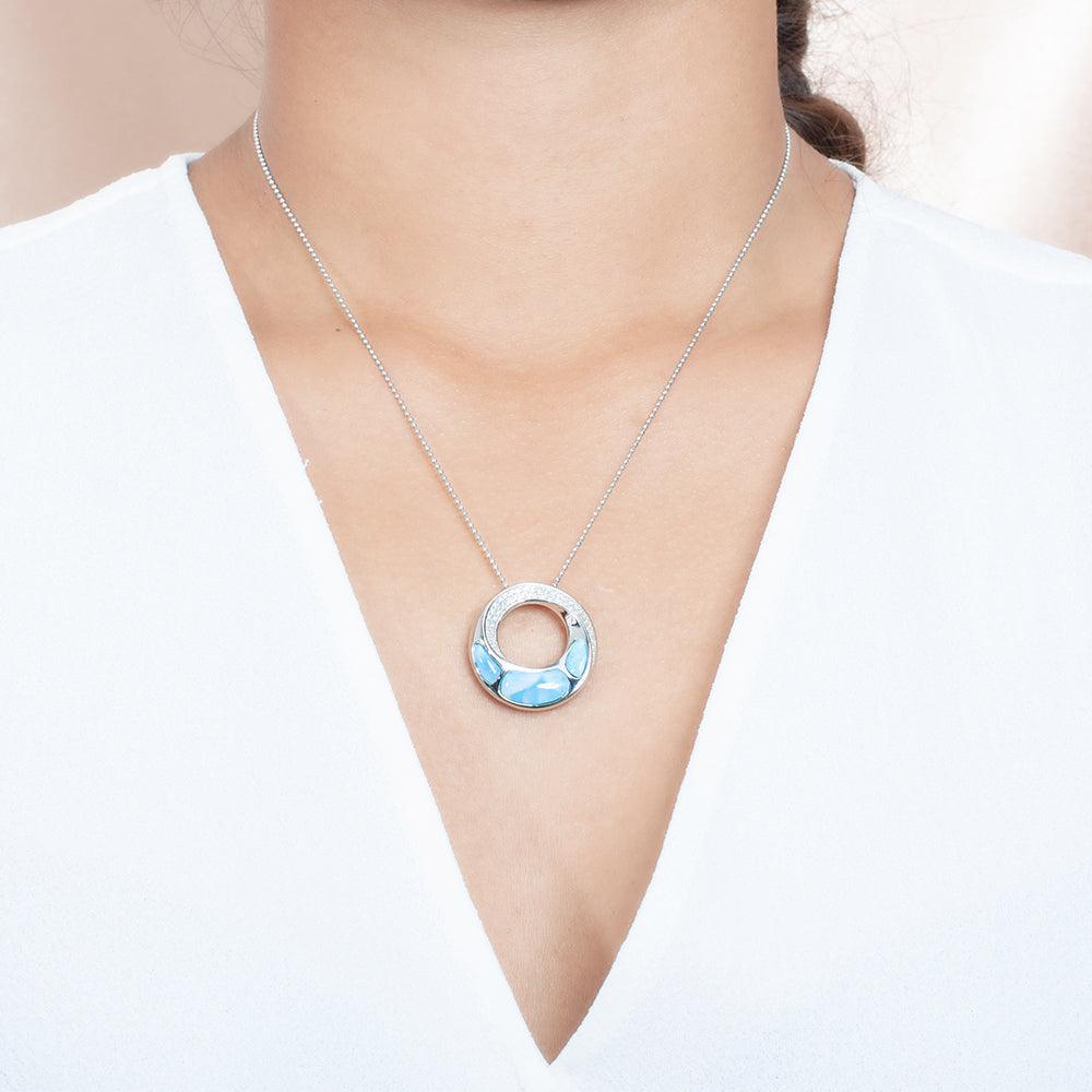 Larimar Kanaloa Infinity Pendant Pendant Island by Koa Nani 