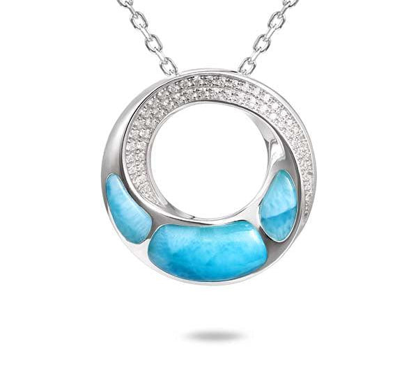 Larimar Kanaloa Infinity Pendant Pendant Island by Koa Nani 
