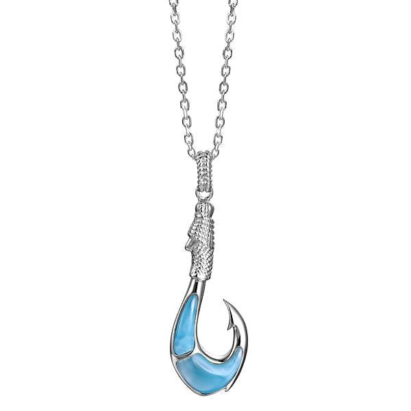 Larimar Kane Fishhook Pendant Pendant Island by Koa Nani 