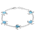 Larimar Kauai Honu Charm Bracelet Bracelet Island by Koa Nani 