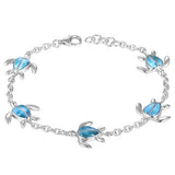 Larimar Kauai Honu Charm Bracelet Bracelet Island by Koa Nani 