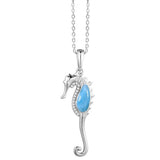 Larimar Ke’Iki Seahorse Pendant Pendant Island by Koa Nani 