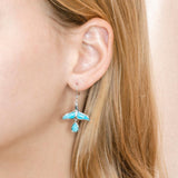 Larimar Kohola Teardrop Earrings Earrings Island by Koa Nani 