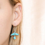 Larimar Kohola Teardrop Earrings Earrings Island by Koa Nani 