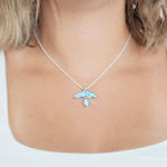 Larimar Kohola Teardrop Pendant Pendant Island by Koa Nani 