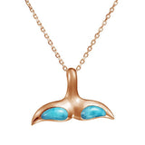 Larimar Kohola Whale Tail Pendant Pendant Island by Koa Nani 