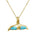 Larimar Kohola Whale Tail Pendant Pendant Island by Koa Nani 