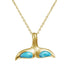 Larimar Kohola Whale Tail Pendant Pendant Island by Koa Nani 